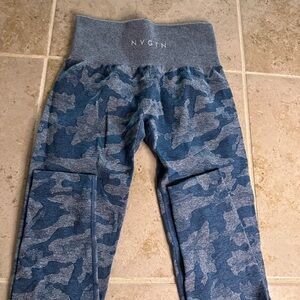 NVGTN Slate Blue Camo Seamless Leggings